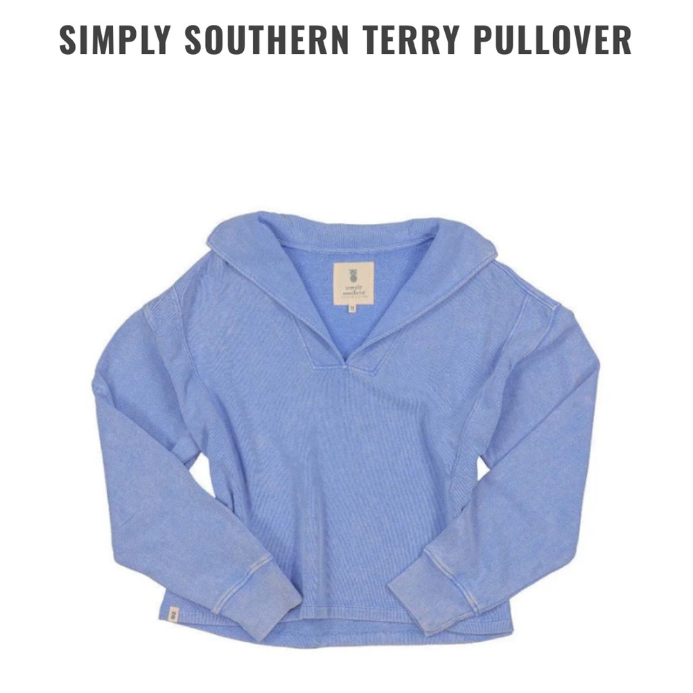 Simply Southern Light Blue Pullover